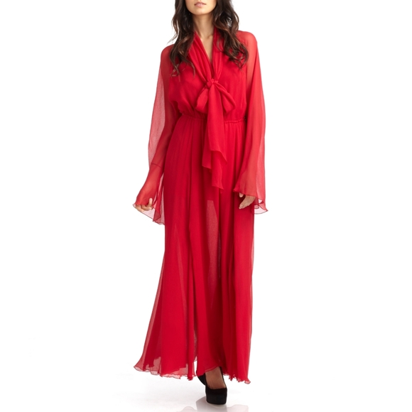 🆕 Red 🔥 Robin BCBGMAXAZRIA Saks 5th Avenue Dress - Picture 5 of 8